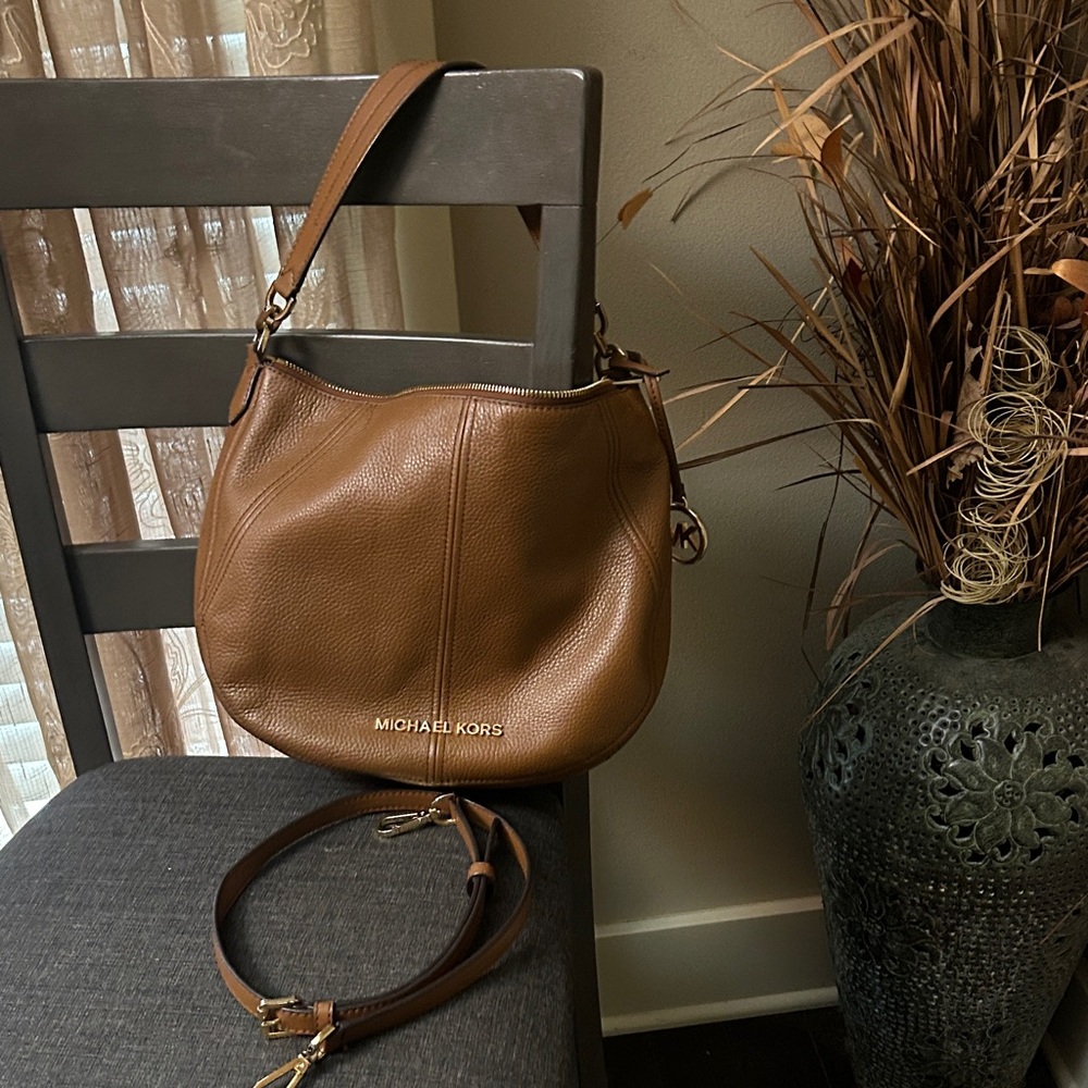 Michael Kors Tan Leather Shoulder Bag